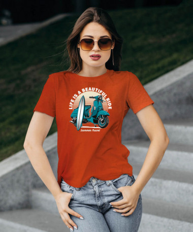 Summer travel T-shirt Basic Donna