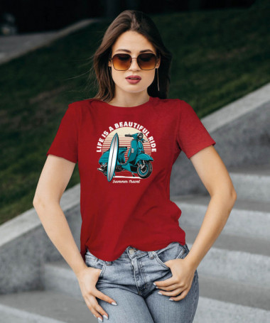 Summer travel T-shirt Basic Donna