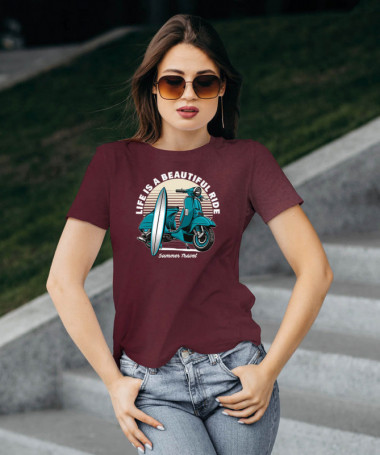 Summer travel T-shirt Basic Donna