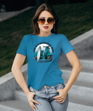 Summer travel T-shirt Basic Donna