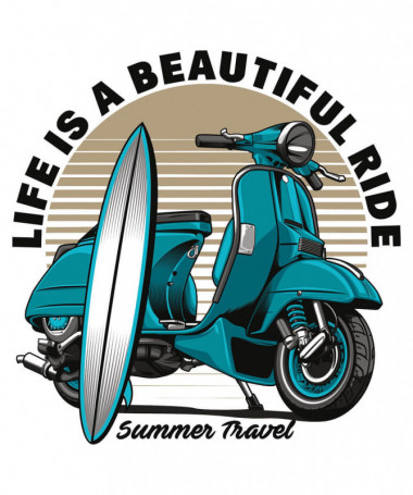 Summer travel  T-shirt Scollo V