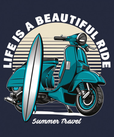 Summer travel  T-shirt Scollo V