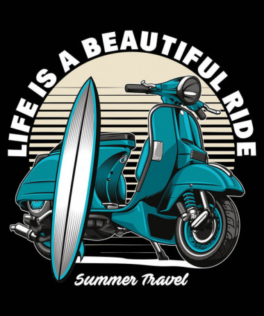 Summer travel  T-shirt Scollo V