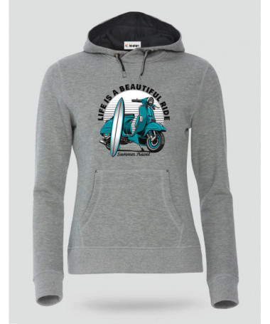 Summer travel Felpa Premium con cappuccio Donna