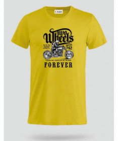Two wheels forever T-shirt Basic Uomo