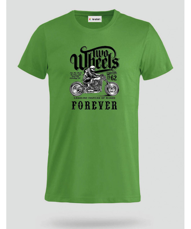 Two wheels forever T-shirt Basic Uomo