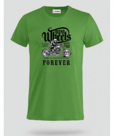 Two wheels forever T-shirt Basic Uomo