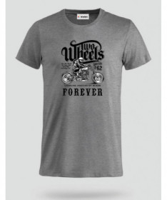 Two wheels forever T-shirt Basic Uomo