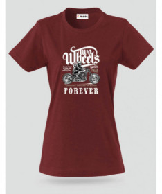 Two wheels forever T-shirt Basic Donna
