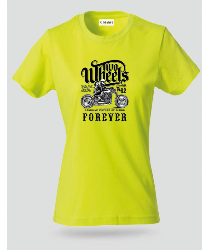 Two wheels forever T-shirt Basic Donna