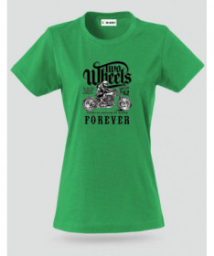 Two wheels forever T-shirt Basic Donna
