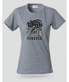 Two wheels forever T-shirt Basic Donna