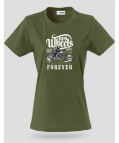 Two wheels forever T-shirt Basic Donna