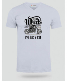 Two wheels forever  T-shirt Scollo V