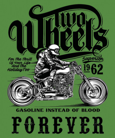 Two wheels forever  T-shirt Scollo V