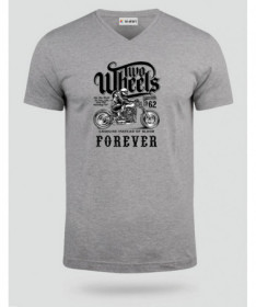 Two wheels forever  T-shirt Scollo V