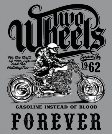 Two wheels forever Felpa Premium con cappuccio Donna