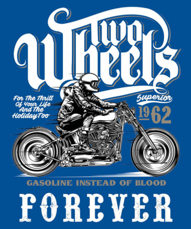 Two wheels forever Felpa Premium con cappuccio Donna