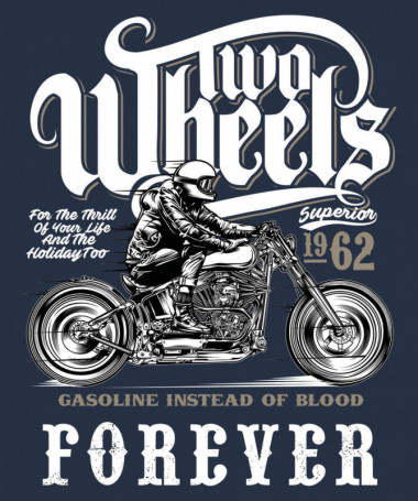 Two wheels forever Felpa Premium con cappuccio Donna
