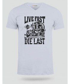 Live fast die last  T-shirt Scollo V
