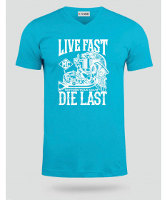 Live fast die last  T-shirt Scollo V