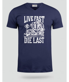 Live fast die last  T-shirt Scollo V