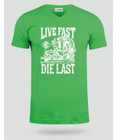 Live fast die last  T-shirt Scollo V