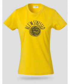 Hi i am stressed T-shirt Basic Donna