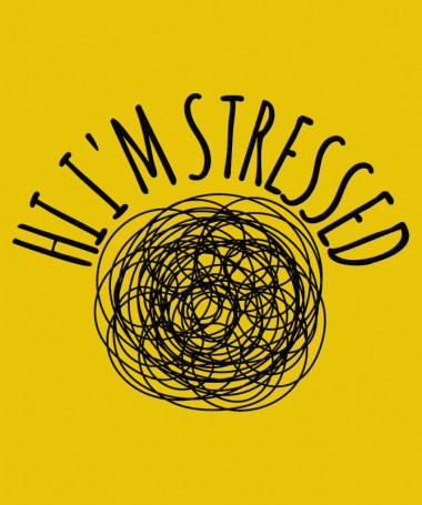 Hi i am stressed T-shirt Basic Donna