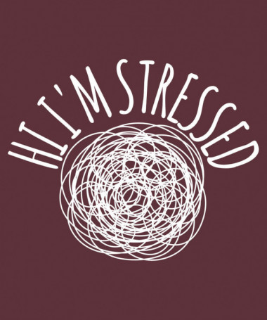 Hi i am stressed T-shirt Basic Donna