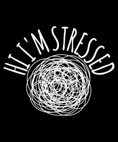 Hi i am stressed T-shirt Basic Donna