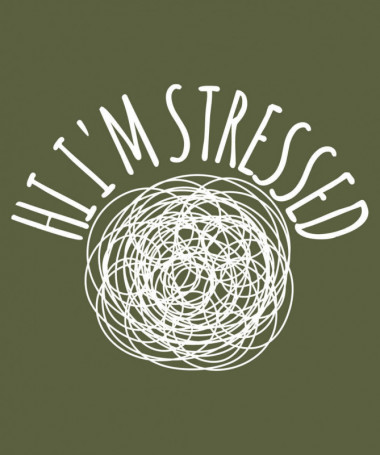 Hi i am stressed T-shirt Basic Donna