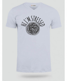 Hi i am stressed  T-shirt Scollo V