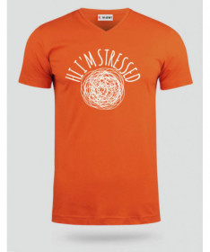 Hi i am stressed  T-shirt Scollo V