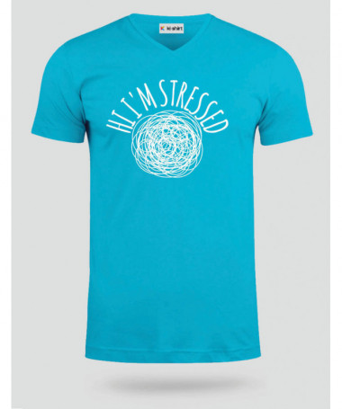 Hi i am stressed  T-shirt Scollo V