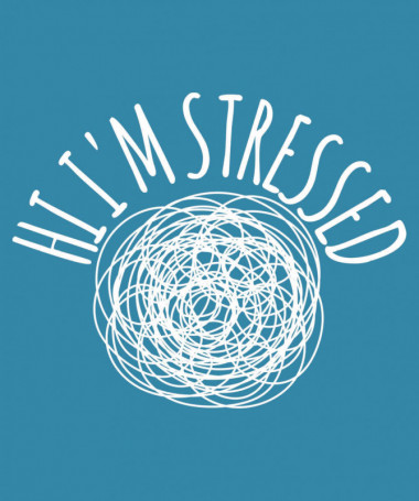Hi i am stressed  T-shirt Scollo V