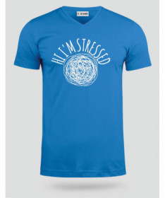 Hi i am stressed  T-shirt Scollo V