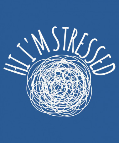 Hi i am stressed  T-shirt Scollo V