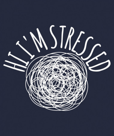 Hi i am stressed  T-shirt Scollo V