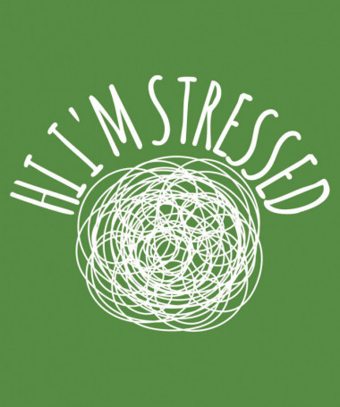 Hi i am stressed  T-shirt Scollo V