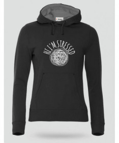 Hi i am stressed Felpa Premium con cappuccio Donna