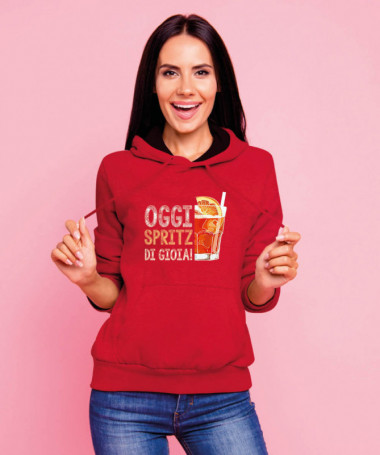 Spritz di gioia Felpa Premium con cappuccio Donna