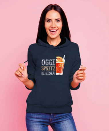 Spritz di gioia Felpa Premium con cappuccio Donna