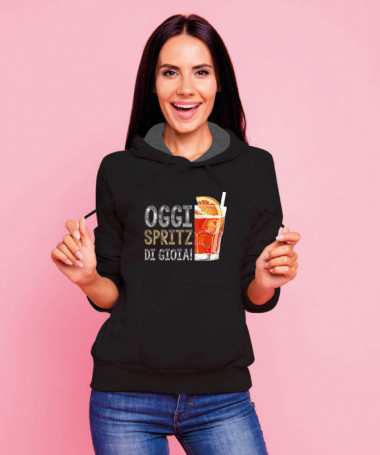 Spritz di gioia Felpa Premium con cappuccio Donna