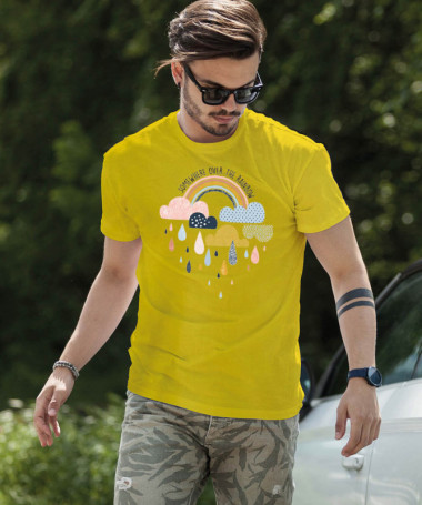 Rainbow T-shirt Basic Uomo