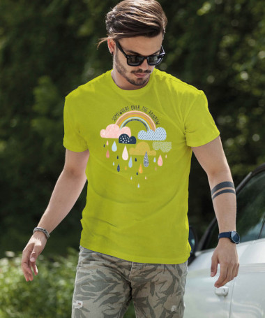 Rainbow T-shirt Basic Uomo