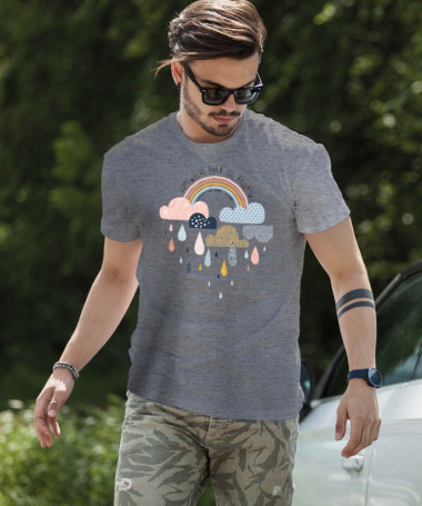 Rainbow T-shirt Basic Uomo