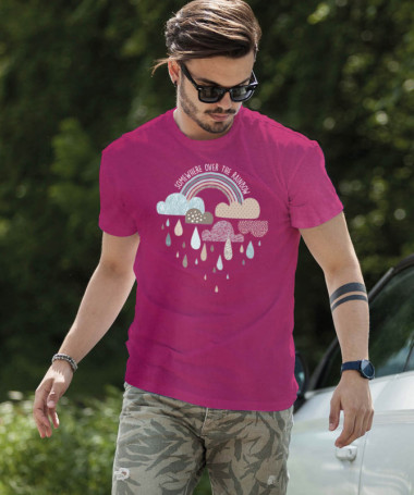 Rainbow T-shirt Basic Uomo