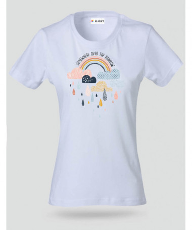Rainbow T-shirt Basic Donna