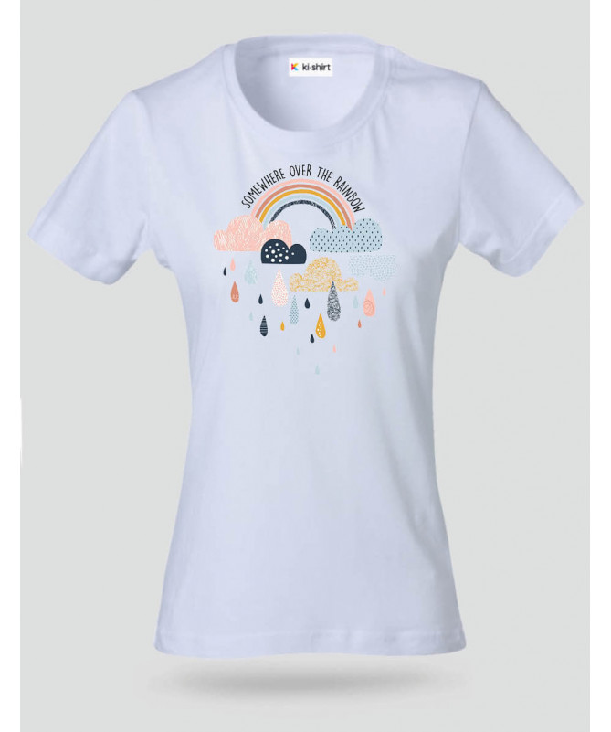 Rainbow T-shirt Basic Donna
